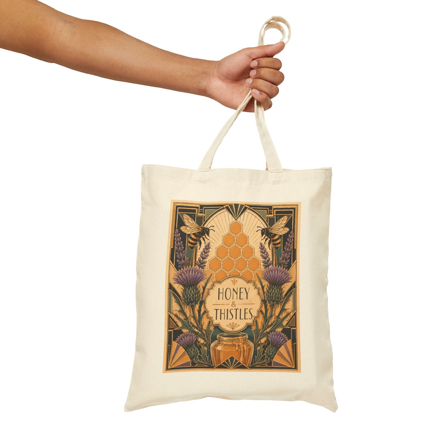 Honey & Thistles a la Gatsby Canvas Tote Bag