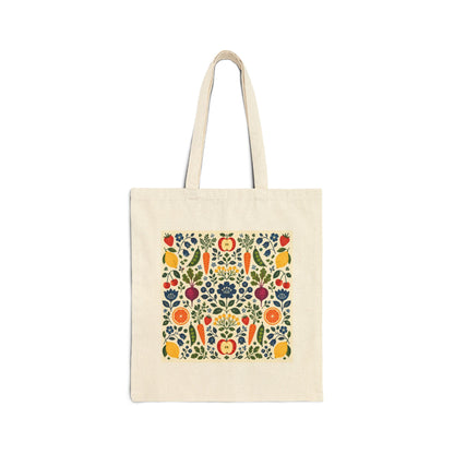 Swedish Style Vegetable Canvas Tote Bag