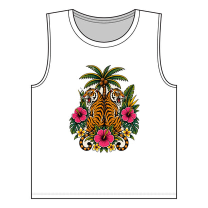 Tank Top, Muscle - Boho Tiger Tiger Bodhi Tree