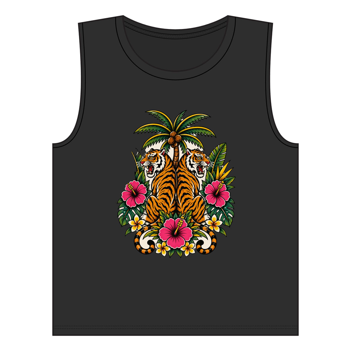Tank Top, Muscle - Boho Tiger Tiger Bodhi Tree