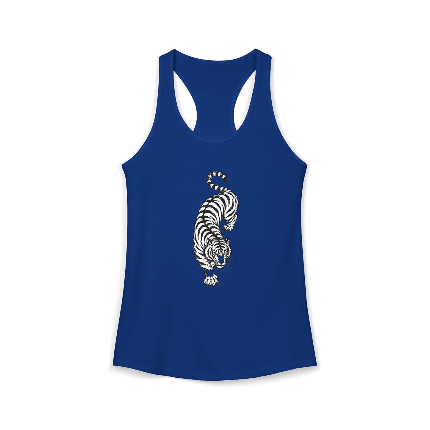 Tiger Black and White Racerback Tank