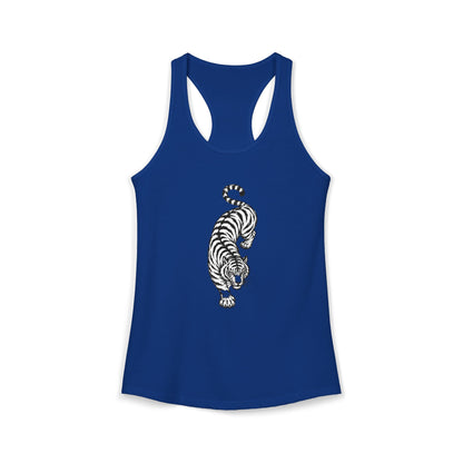 Tiger Black and White Racerback Tank