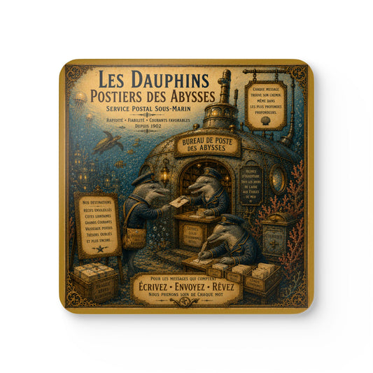 Dolphin Post Office Coasters (Set of 4)