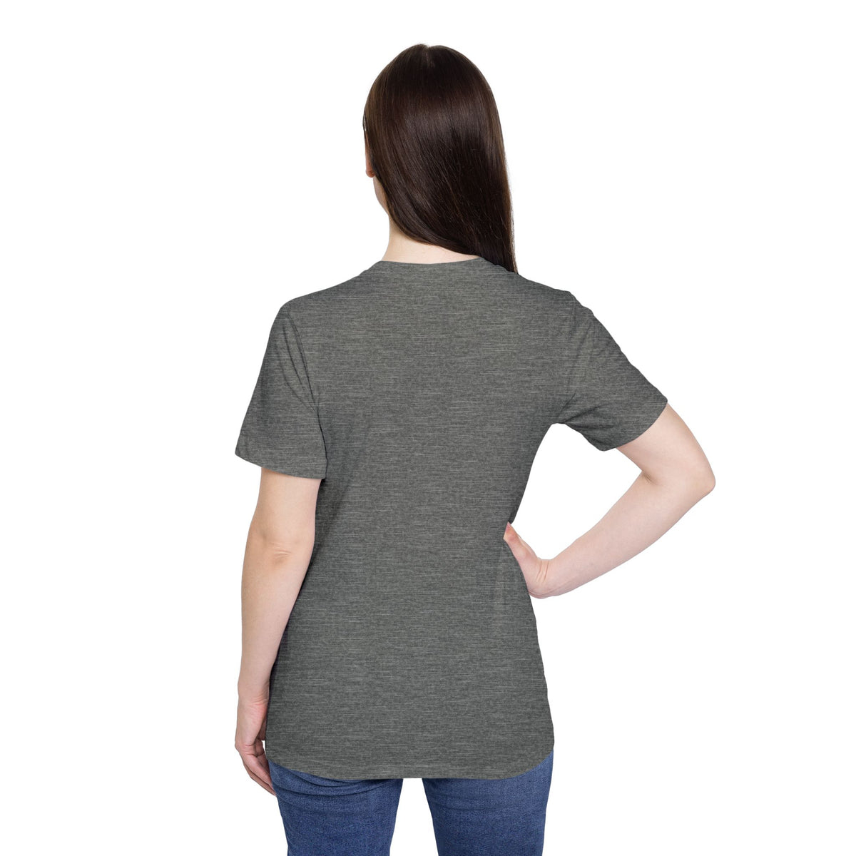T-Shirt Short Sleeve Boxy Crew Neck - Boho Sunburst Tree Rings Line Art
