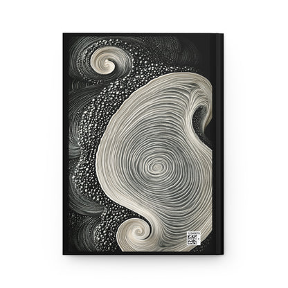 Journal Notebook, Hardcover Lined - Just a Swirl in the World