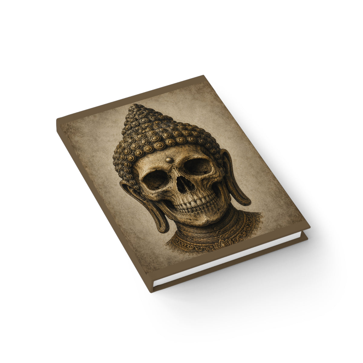Journal Notebook, Hardcover Blank - Buddha Skull