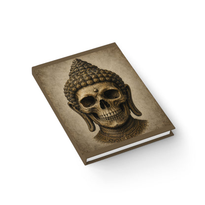 Journal Notebook, Hardcover Blank - Buddha Skull