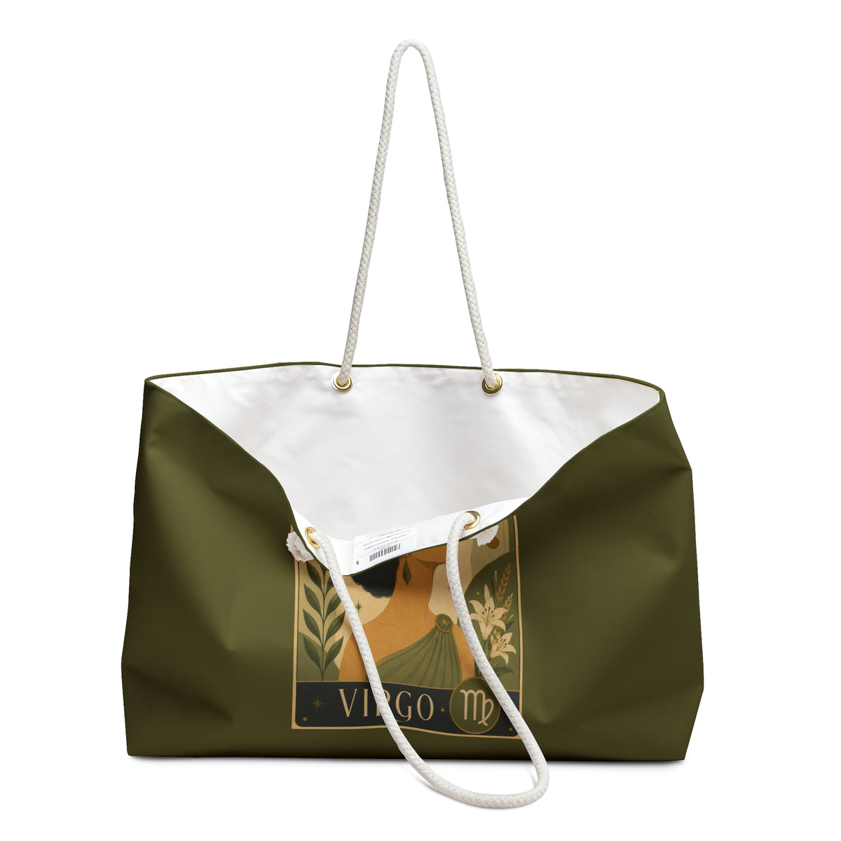 Tote, Weekender Travel Bag - Retro Virgo Zodiac