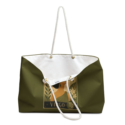 Tote, Weekender Travel Bag - Retro Virgo Zodiac