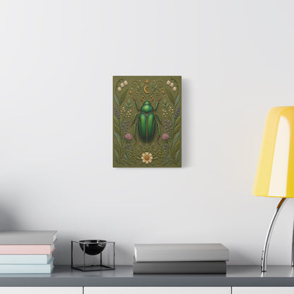 Canvass Art Print - Botanical Scarab