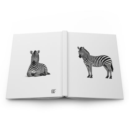 Zebra Hardcover Lined Journal