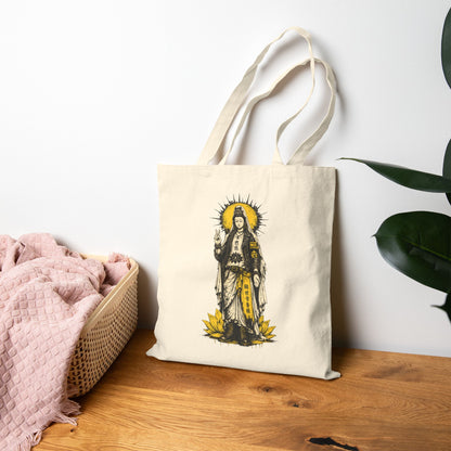 Punk Quan Yin Canvas Tote Bag