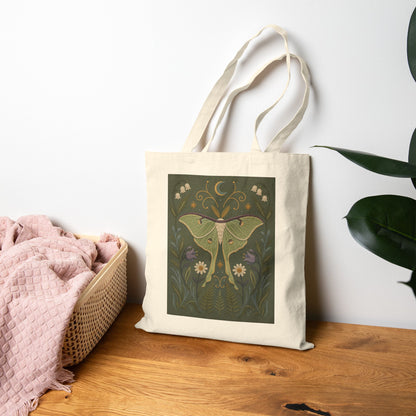 Luna Moth Botanical Tote