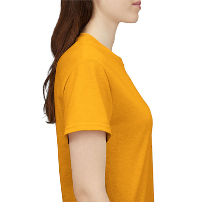 T-Shirt, Short Sleeve Boxy Crewneck - Yellow Tiger