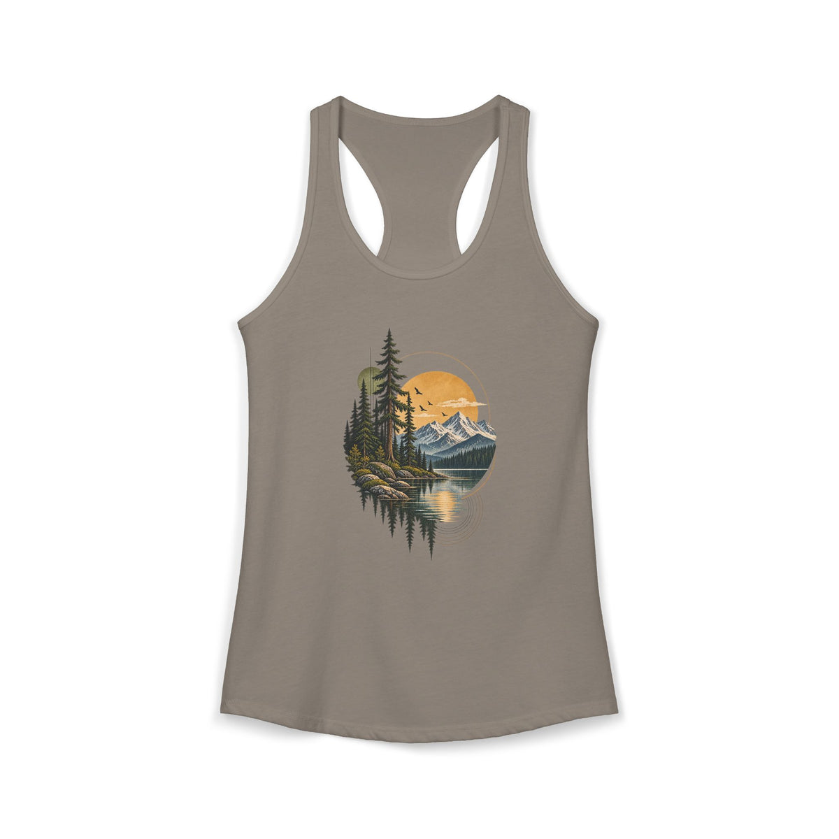 Tank Top, Racerback - Mountain Lake