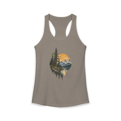 Tank Top, Racerback - Mountain Lake