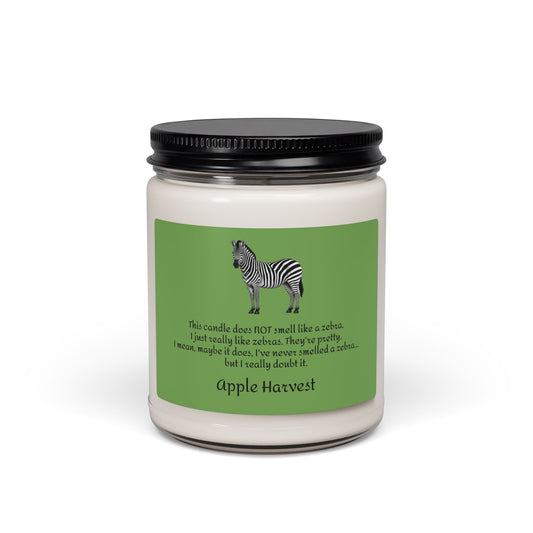 Zebra Scented Candle - Apple Harvest