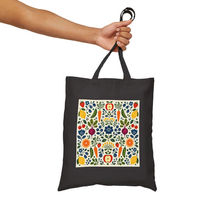 Swedish Style Vegetable Canvas Tote Bag