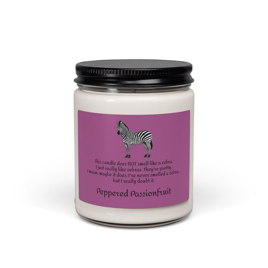 Zebra Scented Candle - Peppered Passionfruit