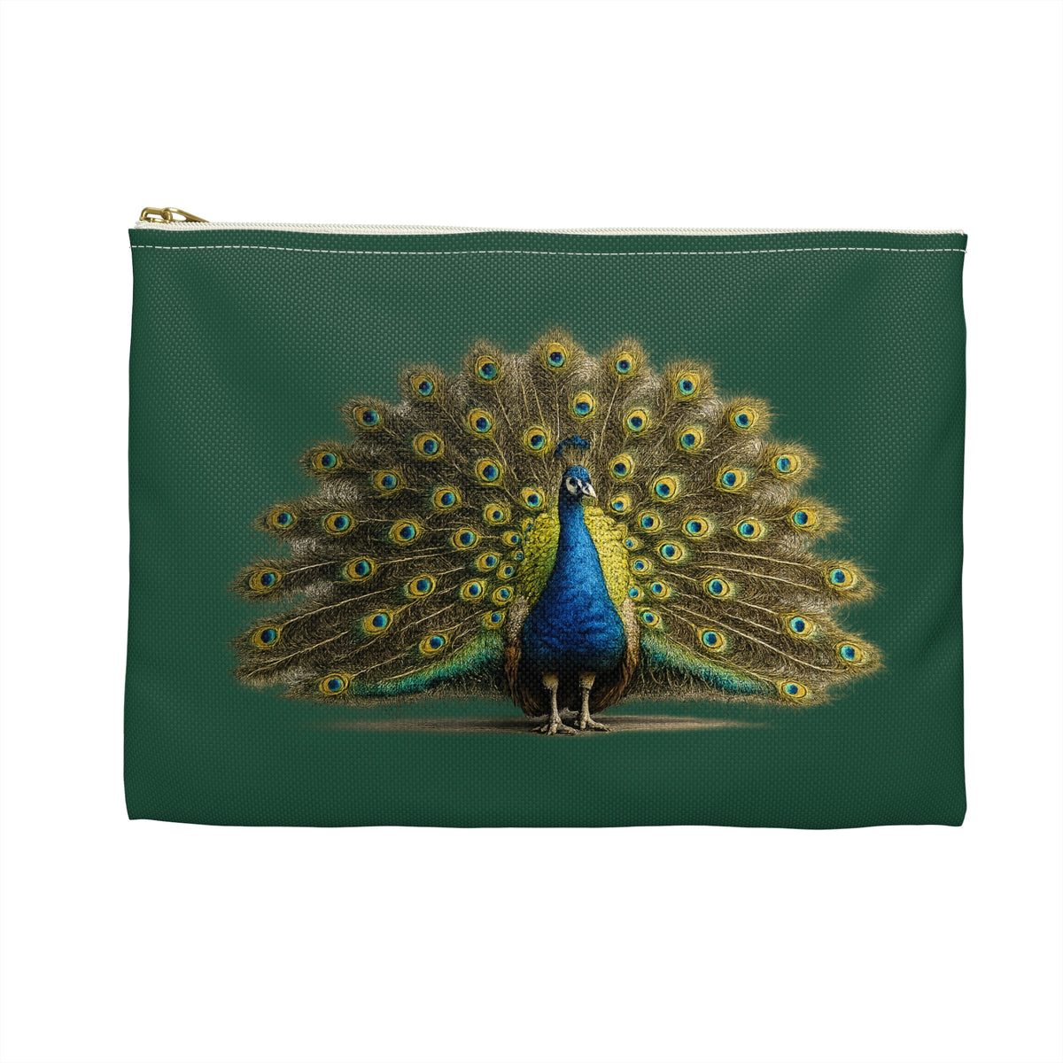 Pouch/Accessory Bag - Proud Peacock (dark green)