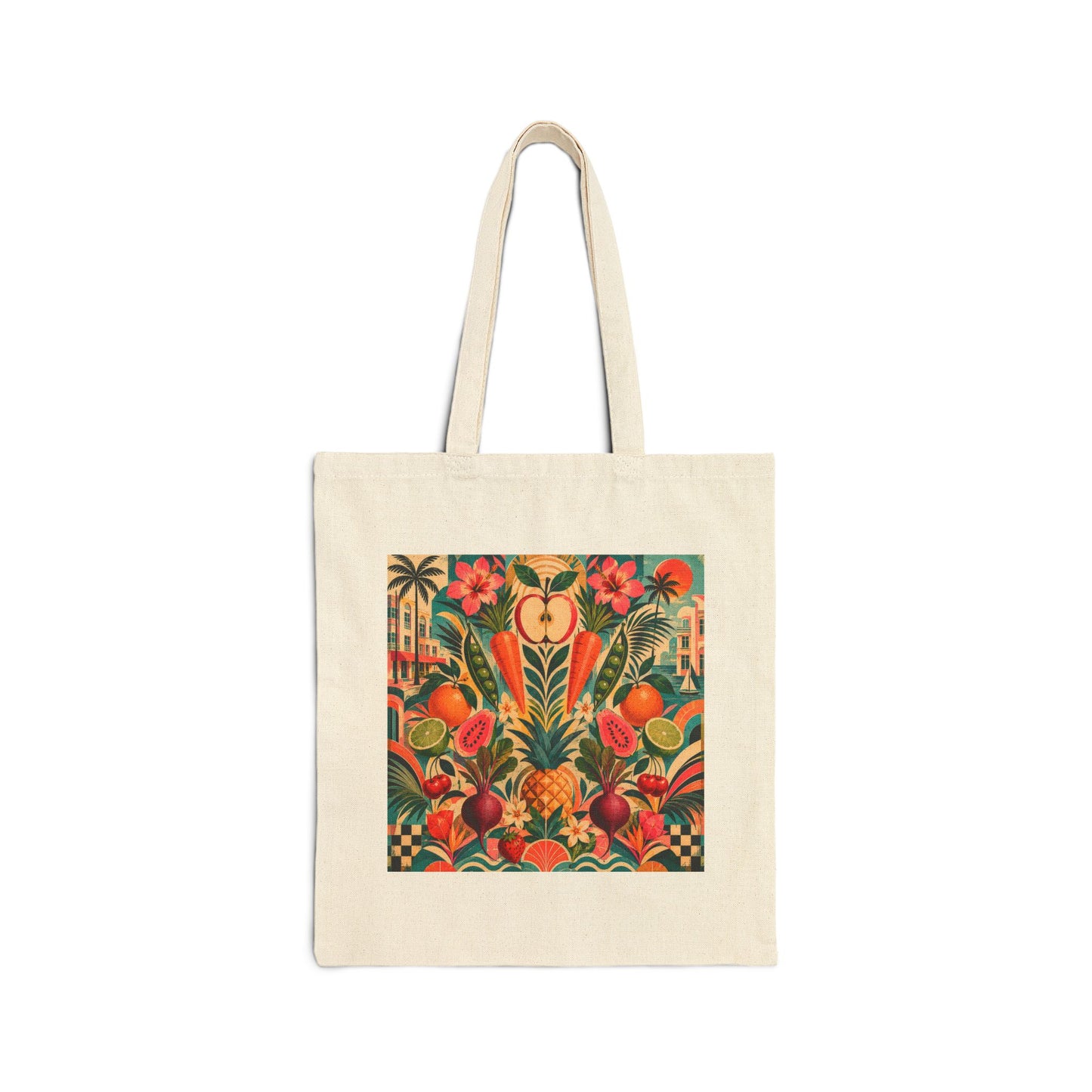 Miami or Havana Canvas Tote Bag
