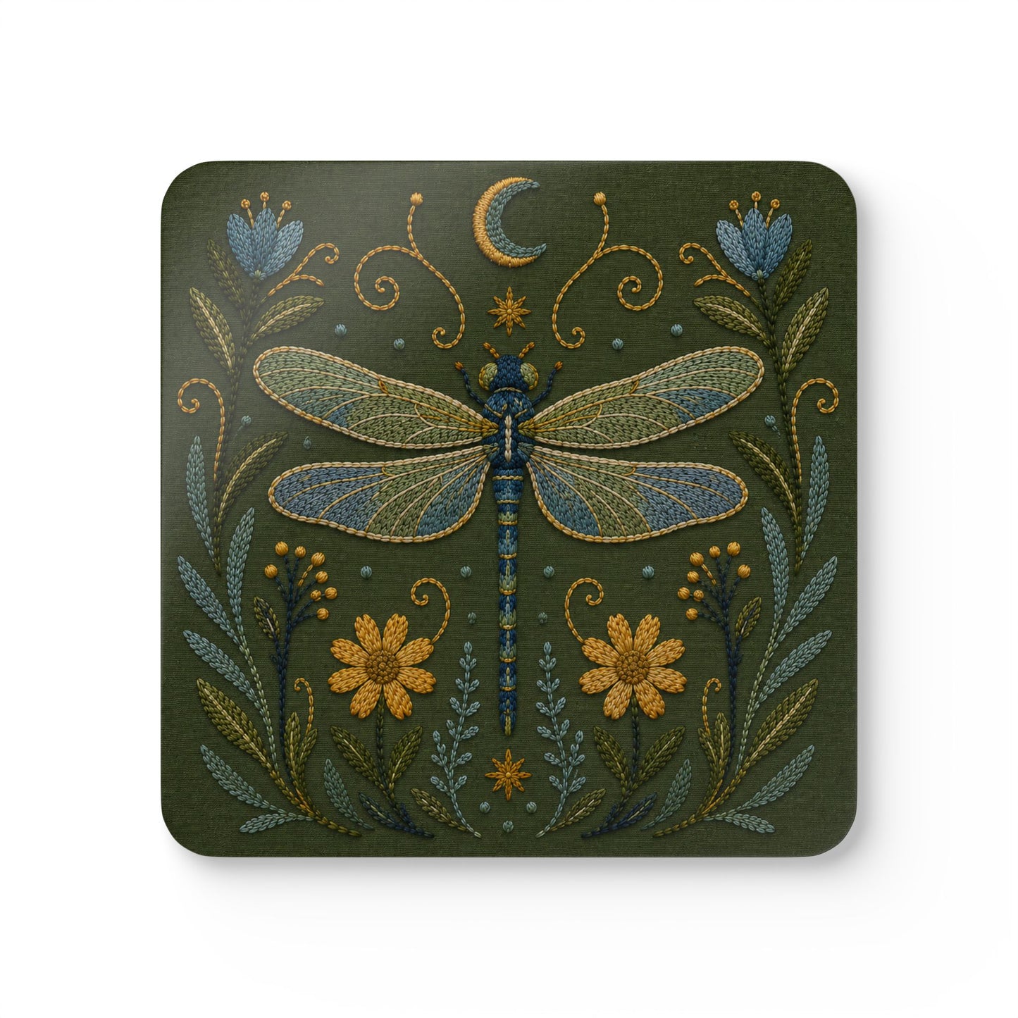 Dragonfly Cork Coaster (Set of 4)