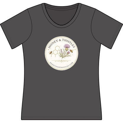 Honey & Thistles Logo Scoop Neck T-Shirt