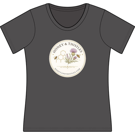 Honey & Thistles Logo Scoop Neck T-Shirt
