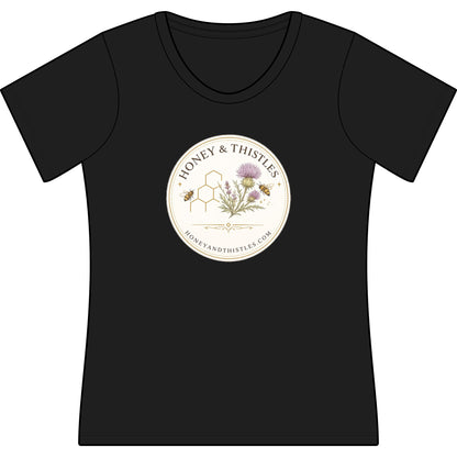 Honey & Thistles Logo Scoop Neck T-Shirt