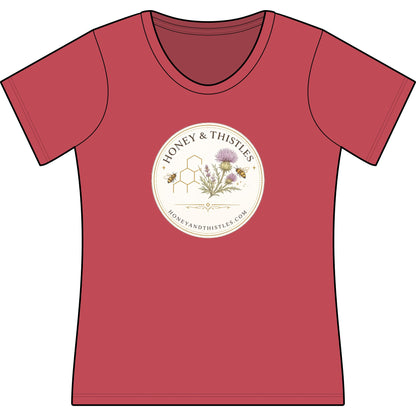 Honey & Thistles Logo Scoop Neck T-Shirt