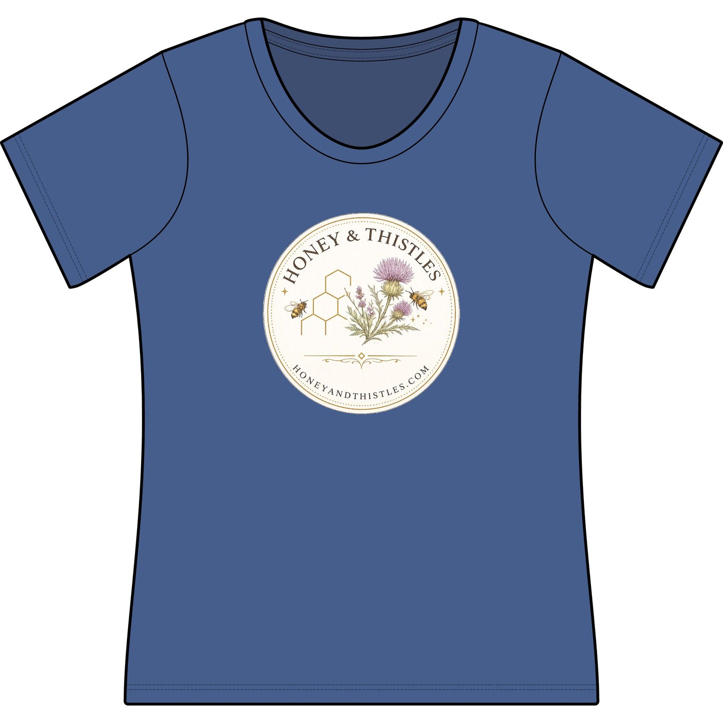 Honey & Thistles Logo Scoop Neck T-Shirt