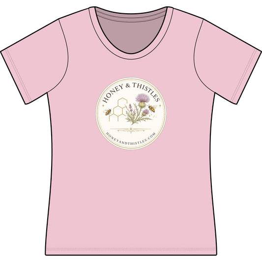 Honey & Thistles Logo Scoop Neck T-Shirt