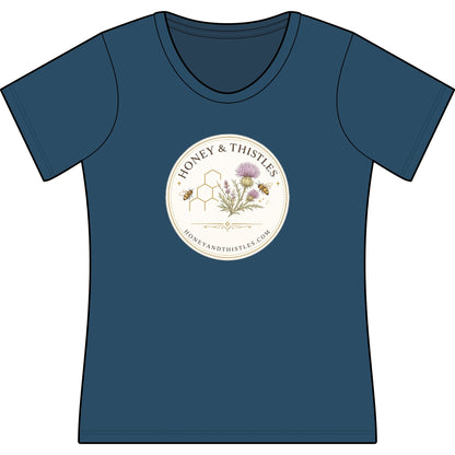 Honey & Thistles Logo Scoop Neck T-Shirt