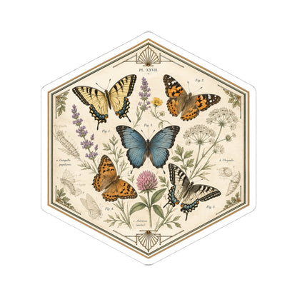 Sticker,  Kiss-Cut - Floral Butterflies