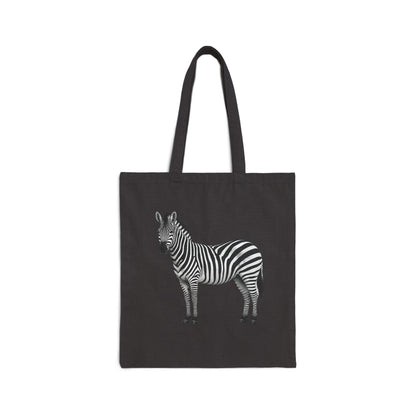 Zebra Canvas Tote Bag