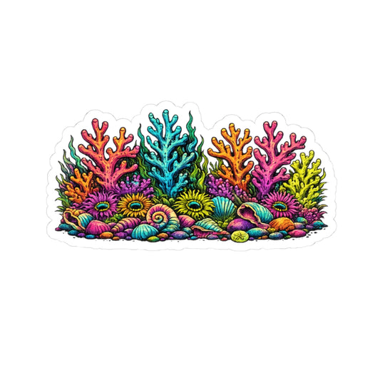 Coral Reef Kiss-Cut Sticker