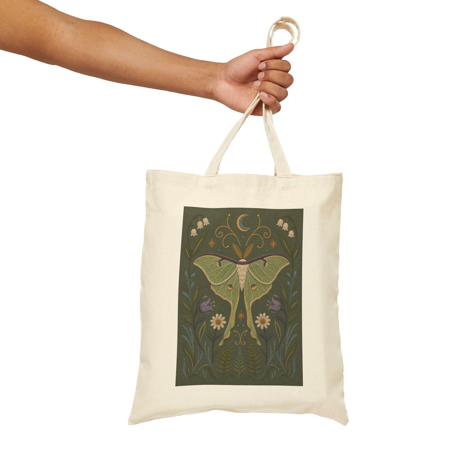 Luna Moth Botanical Tote