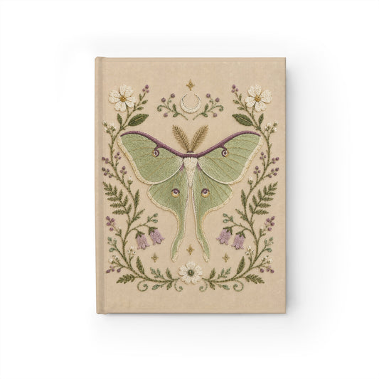 Luna Moth Floral Blank