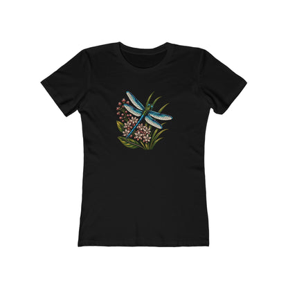 Dragonfly Floral Boyfriend Fit T‑Shirt