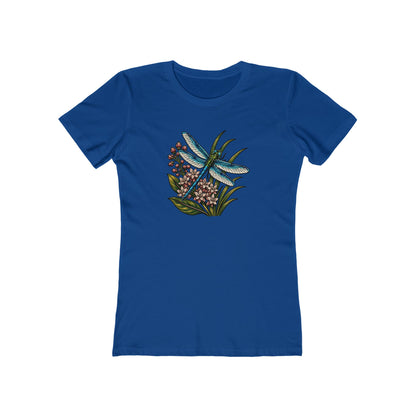 Dragonfly Floral Boyfriend Fit T‑Shirt
