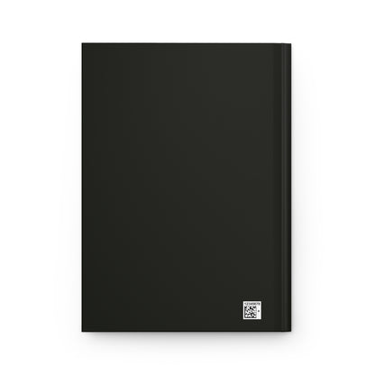 Journal Notebook, Hardcover Lined - Black and White Artichoke