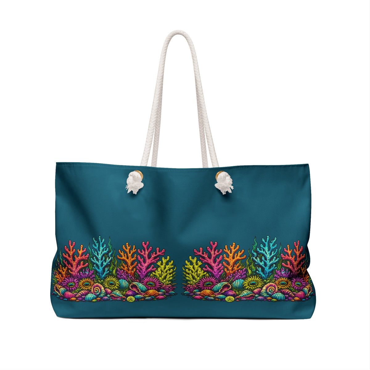 Tote, Weekender Travel  Bag - Coral Reef
