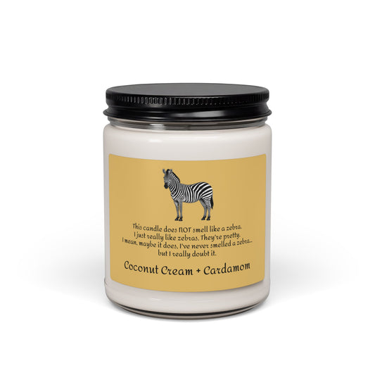 Zebra Scented Candle - Coconut Cream + Cardamom