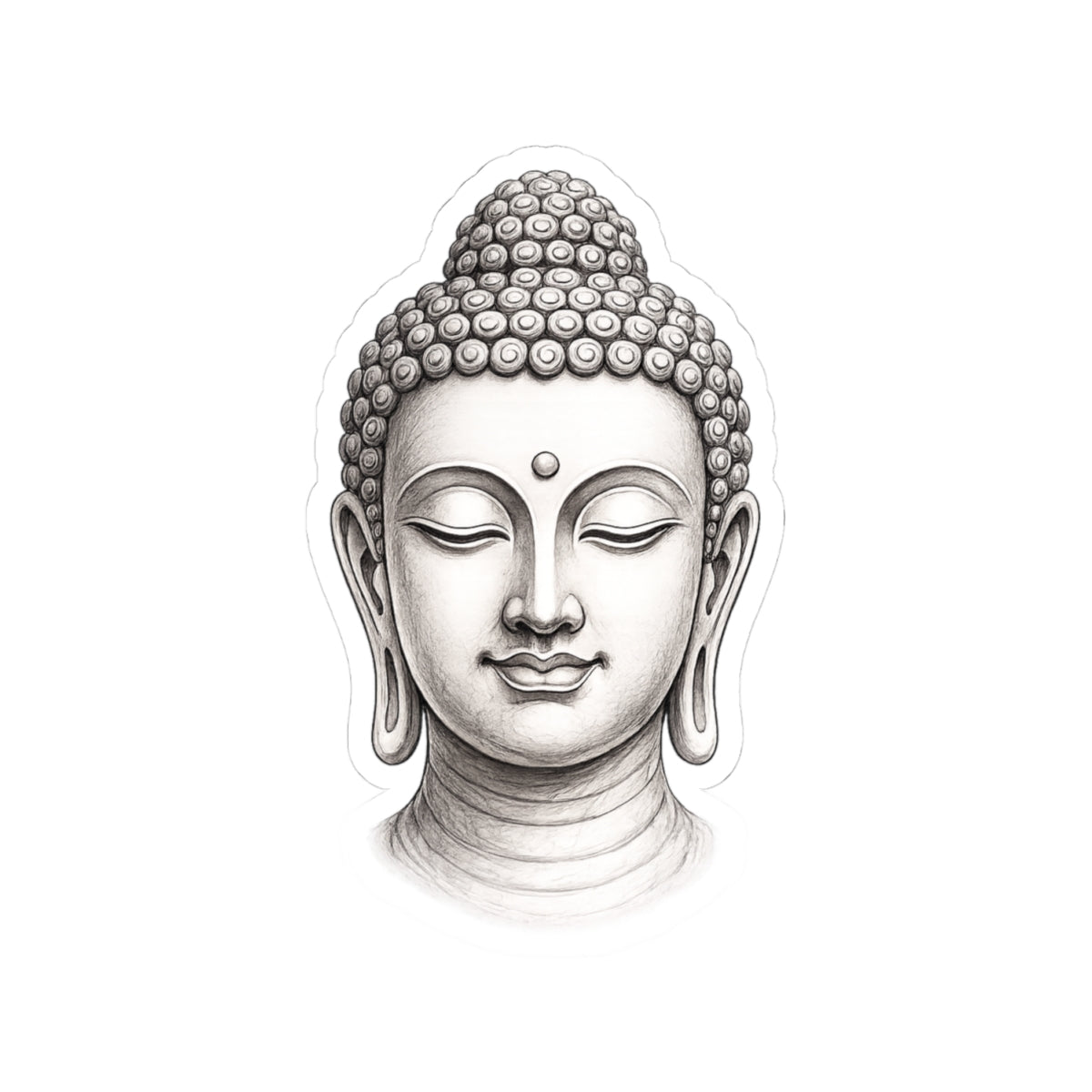 Sticker,  Kiss-Cut - Buddha Head