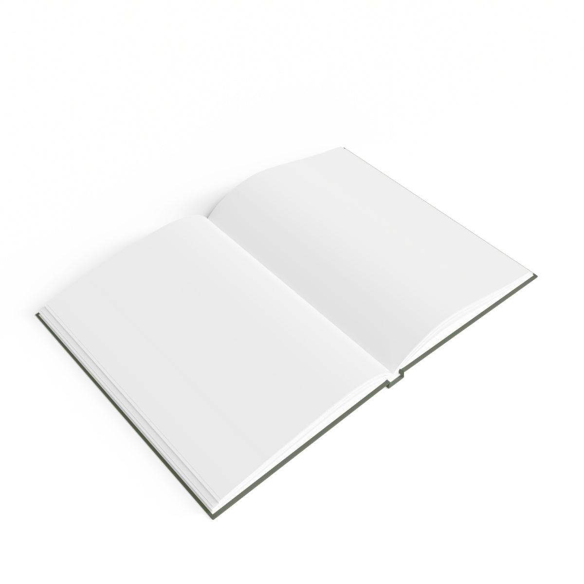 Journal Notebook, Hardcover Blank - Buddha Head (olive green)