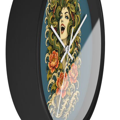 Clock, Wall Acrylic - Medusa Snake Head