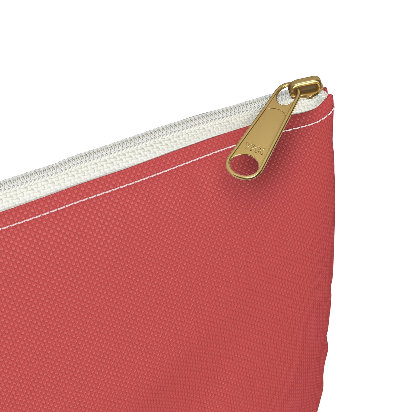 Zebra Dark Coral Accessory Pouch