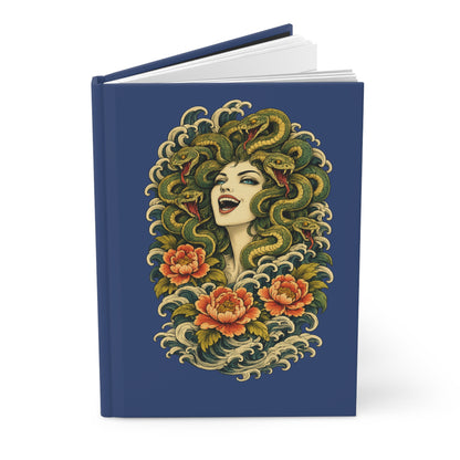 Journal Notebook, Hardcover Lined - Medusa Snake Head