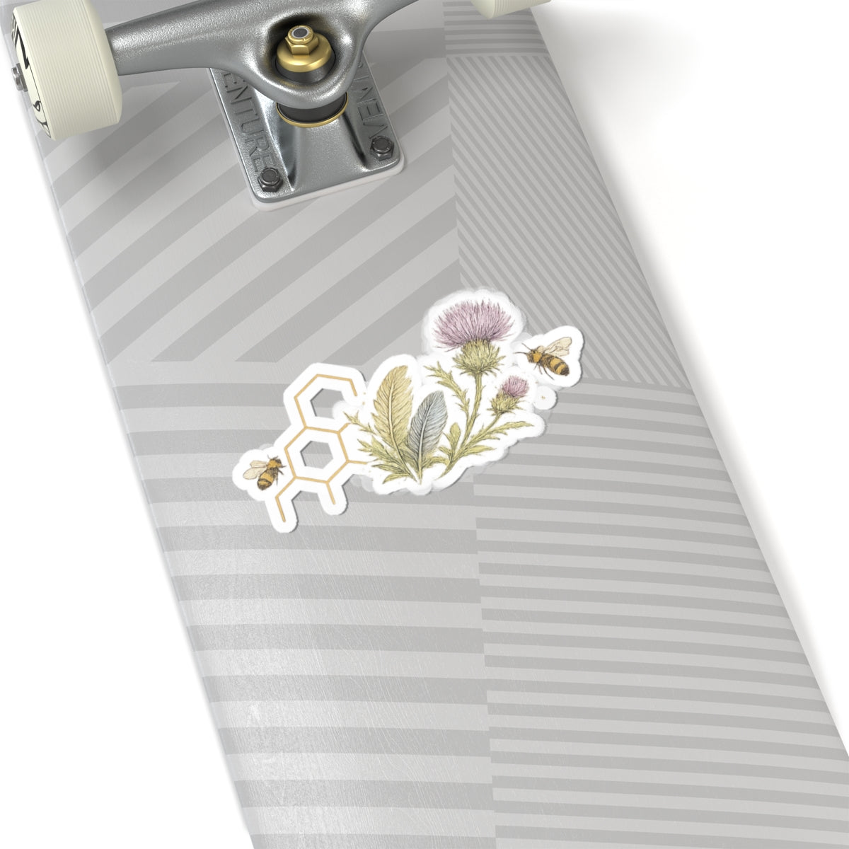 Thistle and Bees sticker | Kiss-Cut Sticker
