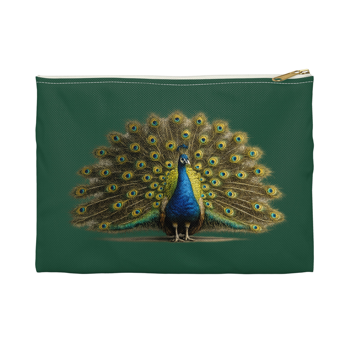 Pouch/Accessory Bag - Proud Peacock (dark green)